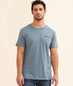 Ariat Sagebrush Shield T-Shirt Light Denim Outlet