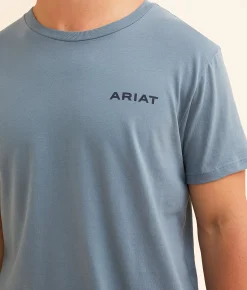 Ariat Sagebrush Shield T-Shirt Light Denim Outlet