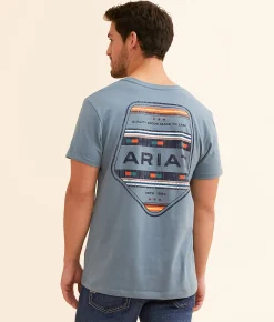 Ariat Sagebrush Shield T-Shirt Light Denim Outlet