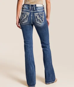 Bottoms | Rock Revival Sagerose Boot Stretch Jean Sagerose MB202