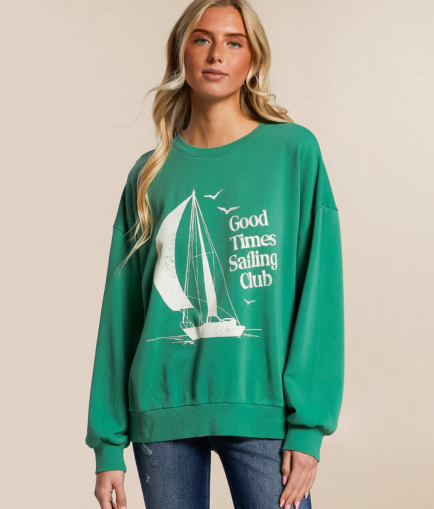 Tops | Z Supply Sail Away Sunday Pullover Botanical Green