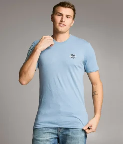 Tops|Graphic T-Shirts | Maven Co-op Sailer T-Shirt Soft Blue Heather
