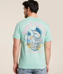 Tail Chasers Club Sailfish T-Shirt Island Reef Pigment Dye Online