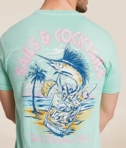 Tail Chasers Club Sailfish T-Shirt Island Reef Pigment Dye Online