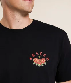 Tops|Graphic T-Shirts | Sullen Saint Rose T-Shirt Jet Black
