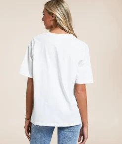 Modish Rebel Saint Tropez Oversized T-Shirt White Sale