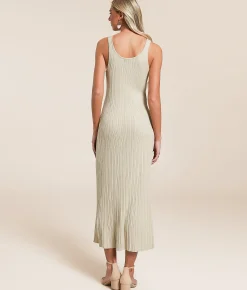 Z Supply Salinas Midi Dress Sandshell Best