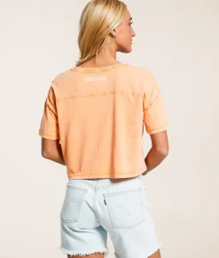 Tops | Salt Life Salty Scene Cropped T-Shirt Grapefruit