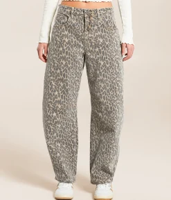 Jeans|Bottoms | HIDDEN Sammie Barrel Print Stretch Jean Cheetah
