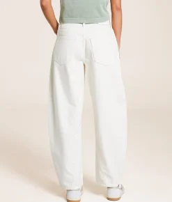 Bottoms | HIDDEN Sammie High Rise Barrel Jean Ecru