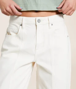 HIDDEN Sammie High Rise Barrel Jean Ecru Online