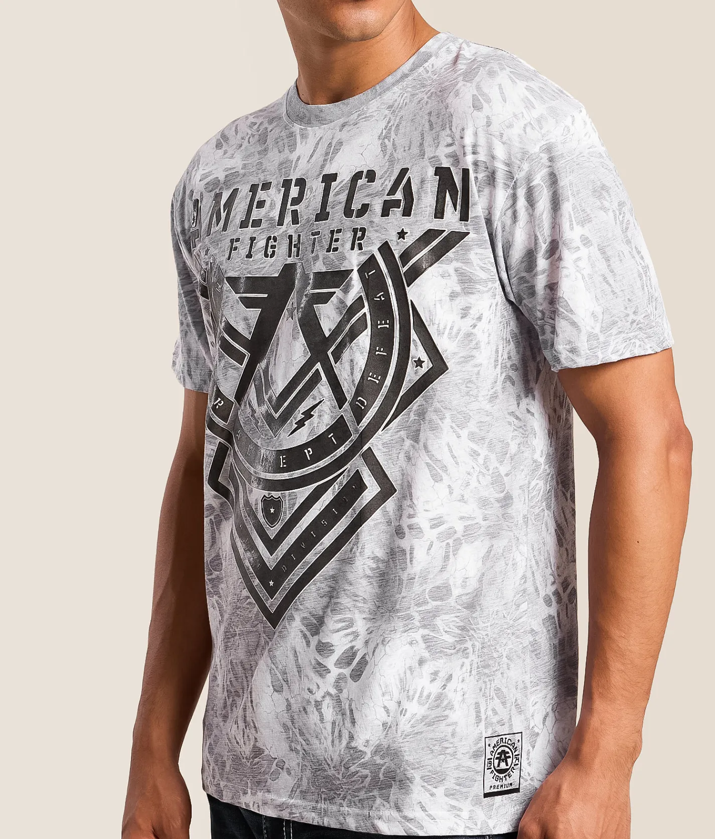 Tops|Graphic T-Shirts | American Fighter Sandow T-Shirt White Multi