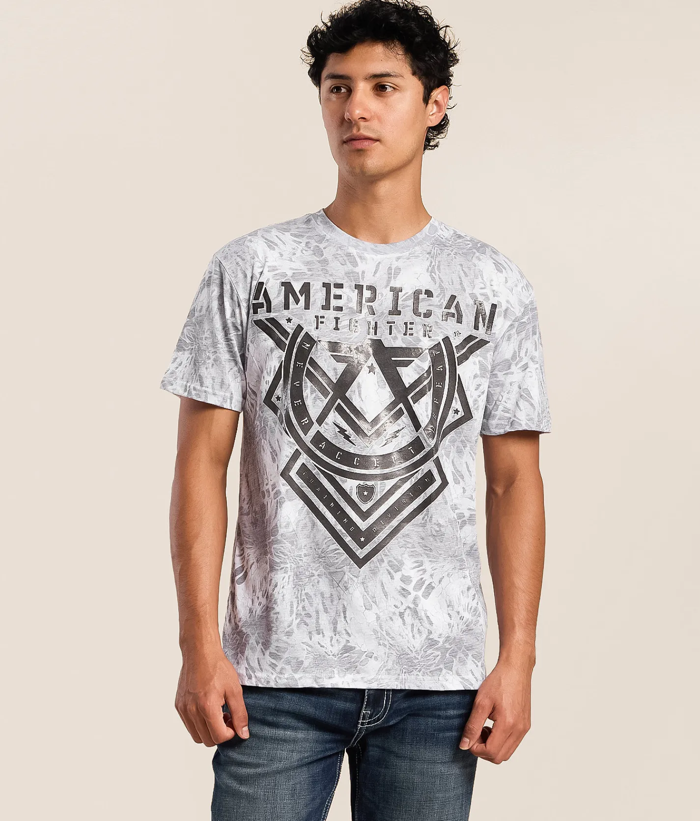 Tops|Graphic T-Shirts | American Fighter Sandow T-Shirt White Multi