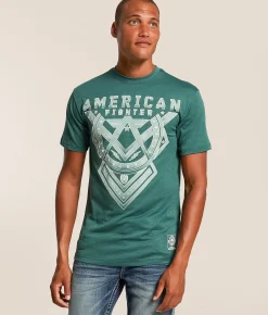 American Fighter Sandow T-Shirt Sea Pine June Bug Online