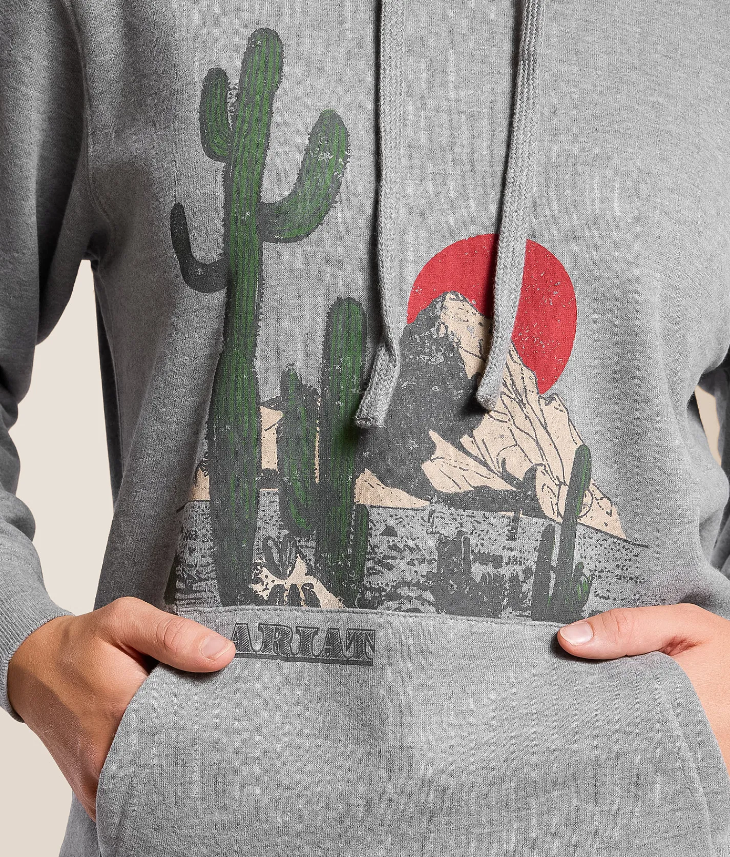 Tops | Ariat San Pedro Hooded Sweatshirt Heather Grey
