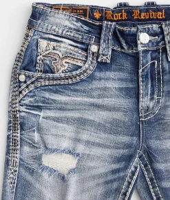 Rock Revival Jeans|Bottoms | Rock Revival Santiago Slim Straight Stretch Jean Santiago SJ205