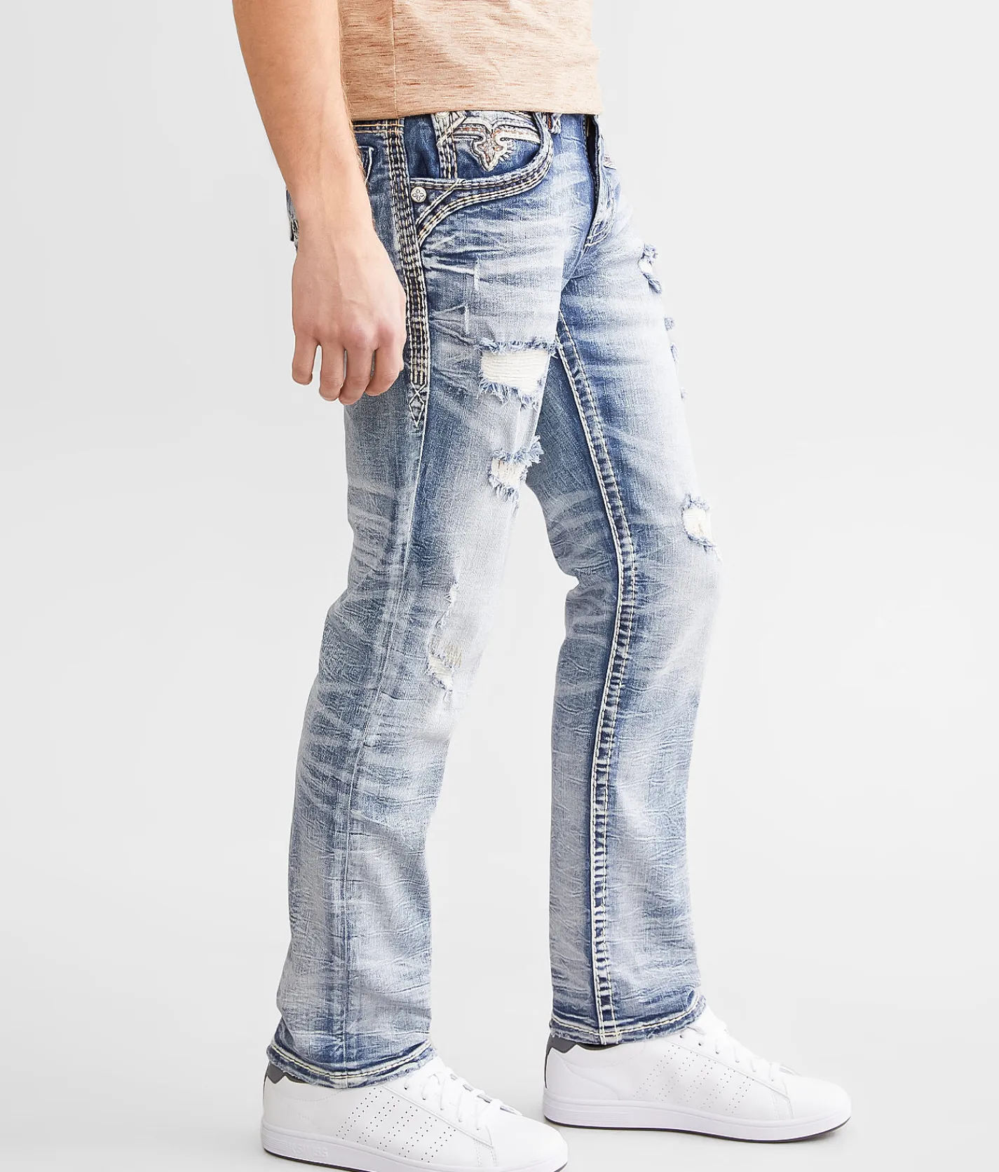Rock Revival Jeans|Bottoms | Rock Revival Santiago Slim Straight Stretch Jean Santiago SJ205