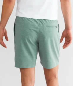 Bottoms|Shorts | Departwest Satch Stretch Short Blue Spruce