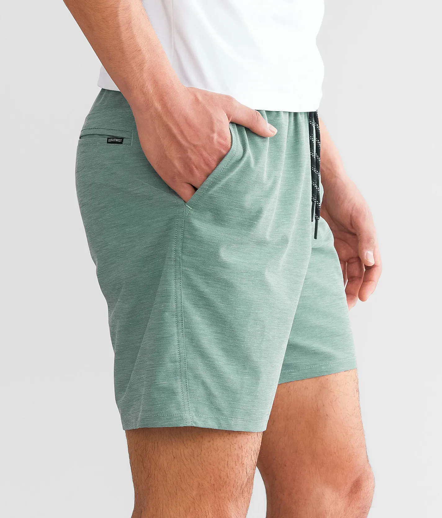Bottoms|Shorts | Departwest Satch Stretch Short Blue Spruce