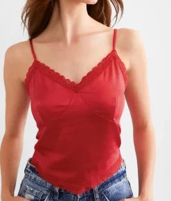 Tops | Willow & Root Satin Cropped Tank Top Dubarry