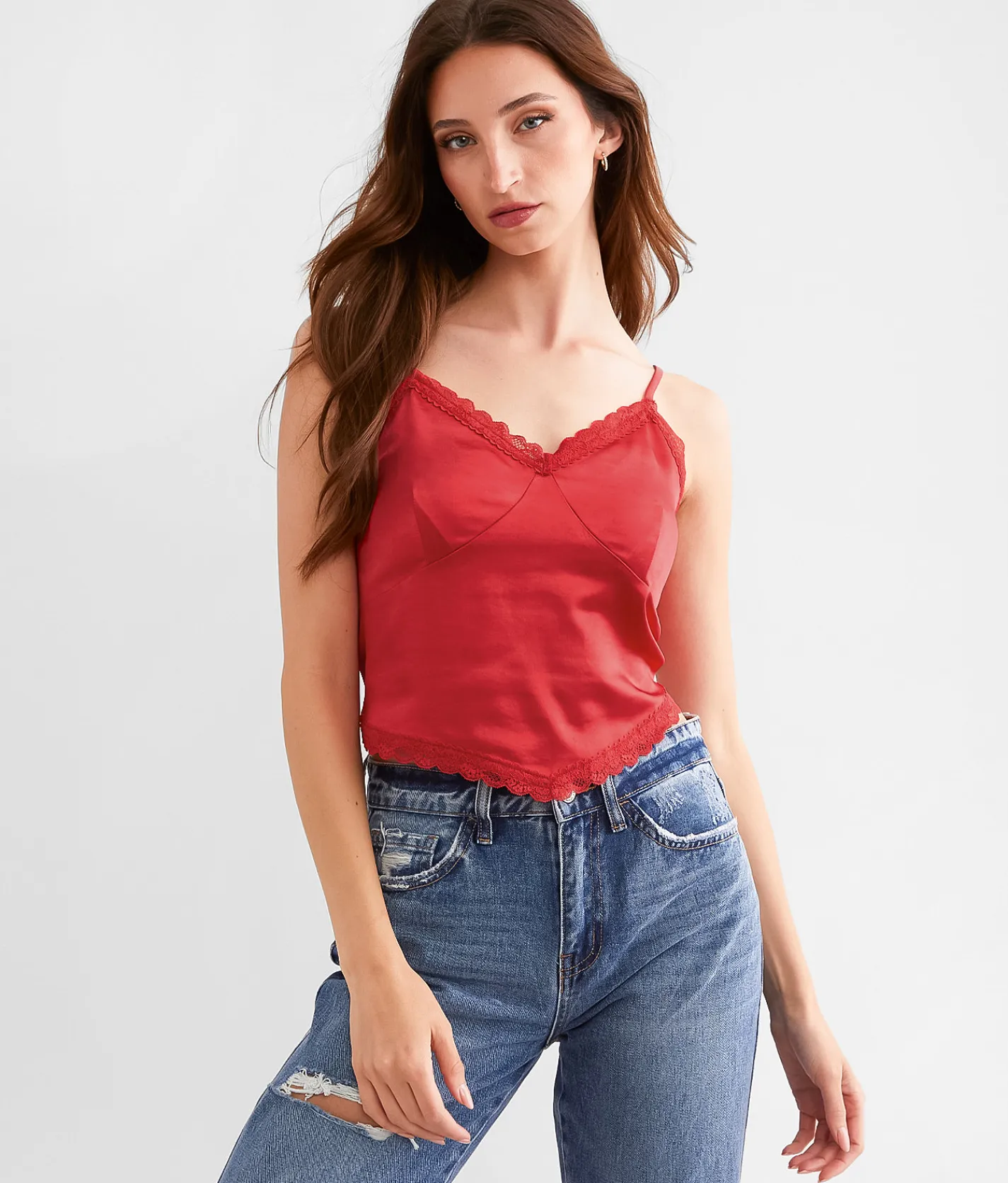 Tops | Willow & Root Satin Cropped Tank Top Dubarry