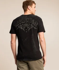 Tops|Graphic T-Shirts | Affliction Savage Void T-Shirt Black