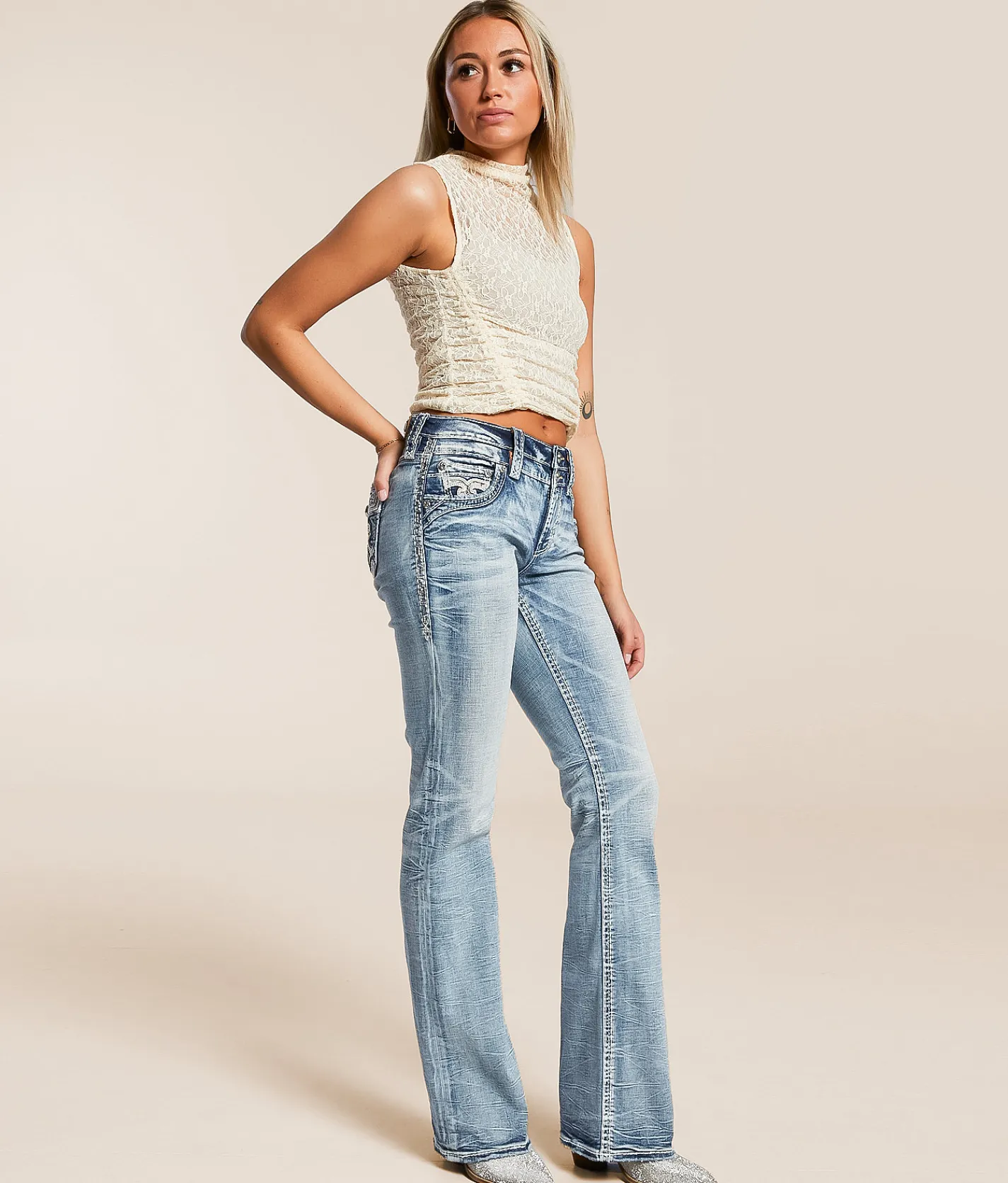 Bottoms | Rock Revival Savannah Universal Boot Stretch Jean Savannah NB203