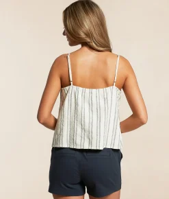 Z Supply Savoy Striped Tank Top Sea Salt Sale