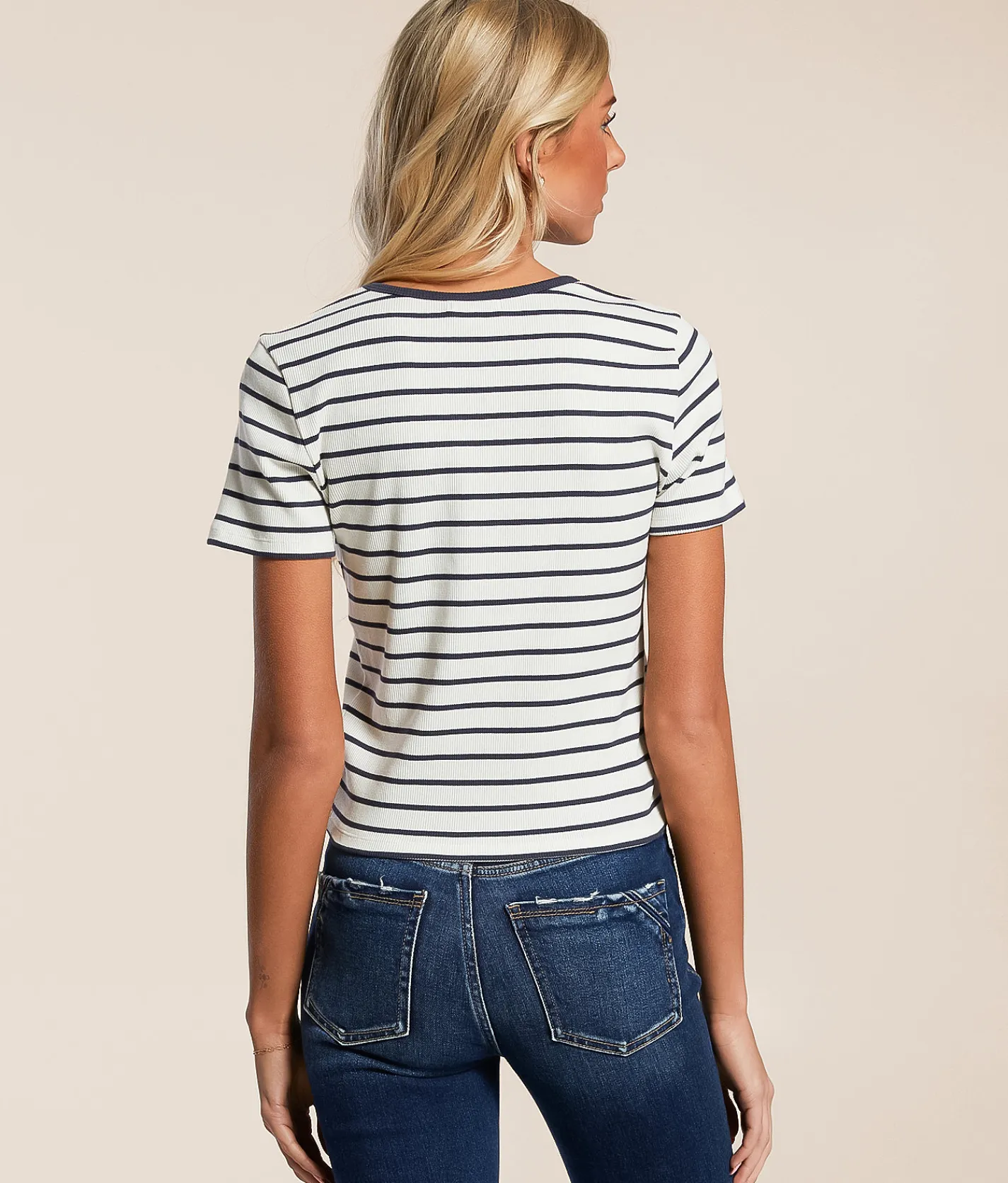 Tops | Z Supply Saxton Striped T-Shirt Supernova
