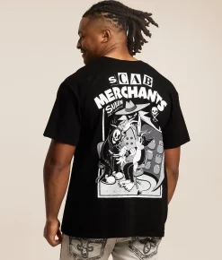 Tops|Graphic T-Shirts | Sullen Scab Merchants T-Shirt Jet Black