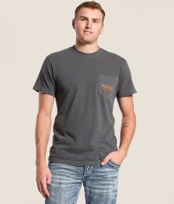 Tops|Graphic T-Shirts | Old Row 80s Camo Flag T-Shirt Pepper