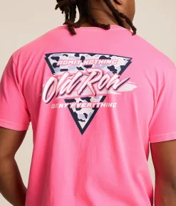 Tops|Graphic T-Shirts | Old Row 80s Camo Retro T-Shirt Neon Pink