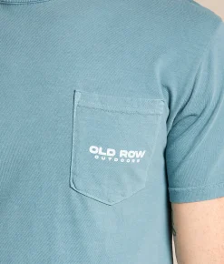 Tops|Graphic T-Shirts | Old Row 80s Camo T-Shirt Ice Blue