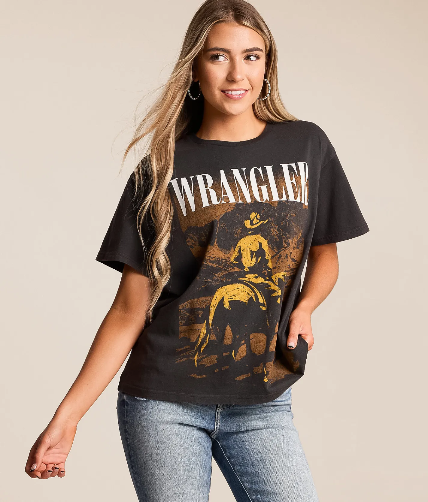 Wrangler® Scenic T-Shirt Washed Black Sale