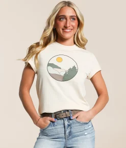 LIV Outdoor Scenic View T-Shirt Macadamia Discount