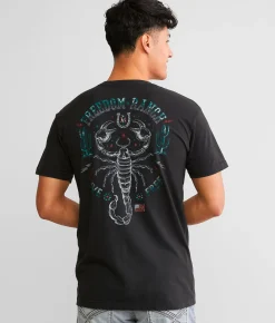 Graphic T-Shirts | Freedom Ranch Scorpion T-Shirt Vintage Black 2