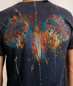 Affliction Screaming Heat T-Shirt Vintage Black Potassium Sale