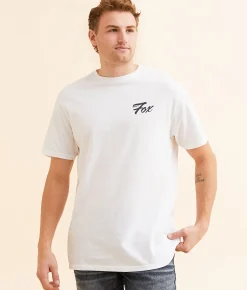 Graphic T-Shirts | Fox Scripted T-Shirt Optic White
