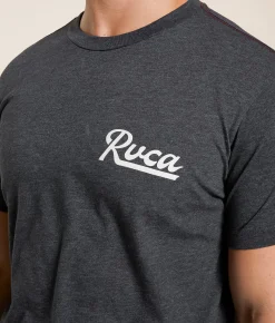 Graphic T-Shirts | RVCA Script Sealed T-Shirt Black