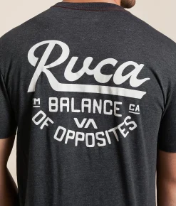 Graphic T-Shirts | RVCA Script Sealed T-Shirt Black