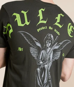 Tops|Graphic T-Shirts | Sullen Scythe Angel T-Shirt Rosin