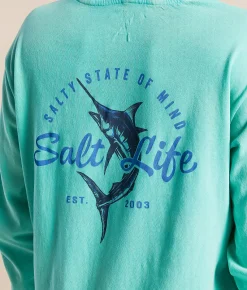 Tops | Salt Life Sea Challender Hoodie Pool Blue