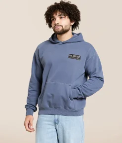 Tail Chasers Club Searching For Tail Hooded Sweatshirt Denim Pigment Dye Outlet