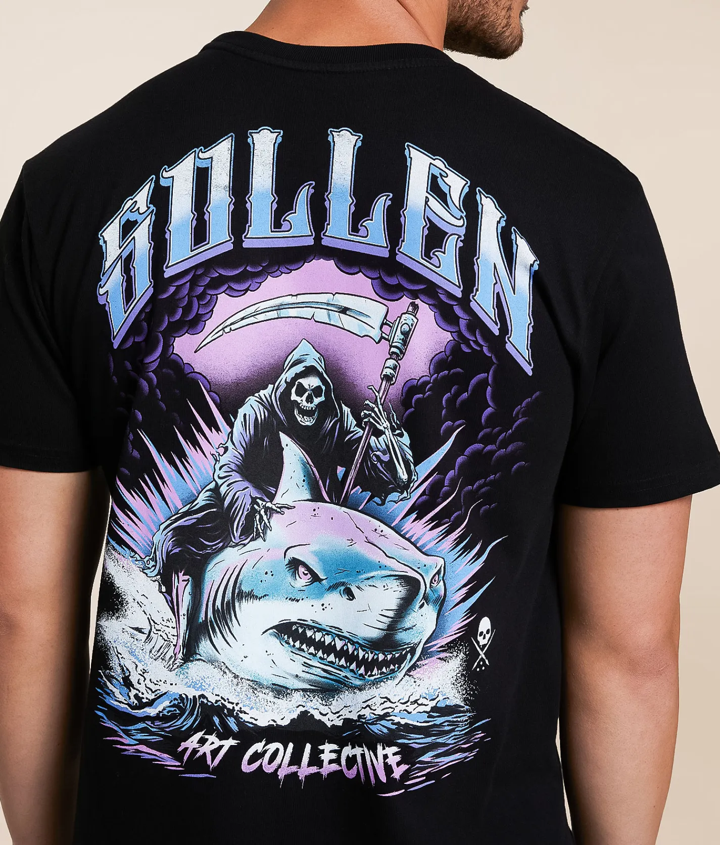 Sullen Sea Reaping T-Shirt Jet Black Sale