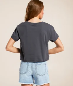 Tops | Salt Life Sea Ya Cropped T-Shirt Ebony