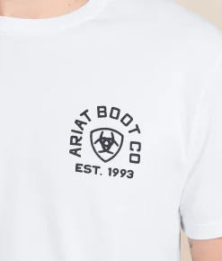 Tops|Graphic T-Shirts | Ariat 8 Second Hero T-Shirt White