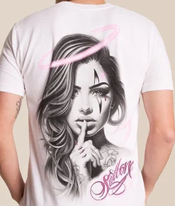 Tops|Graphic T-Shirts | Sullen Secrete Angel T-Shirt White