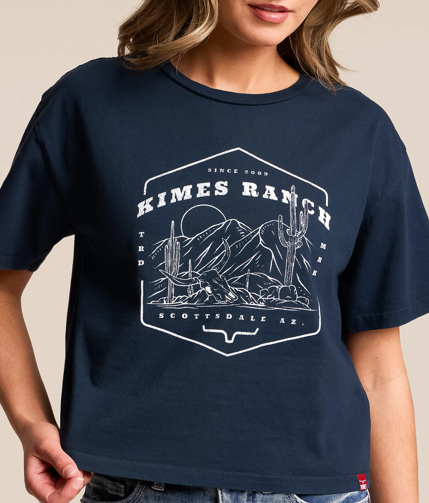 Kimes Ranch See For Miles T-Shirt Midnight Navy Hot