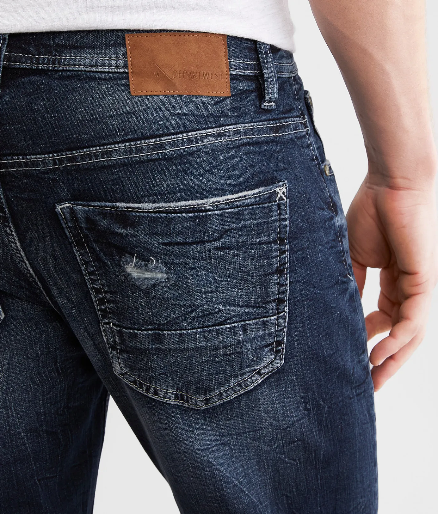 Departwest Seeker Taper Stretch Jean Blanc Clearance