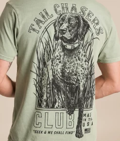 Tail Chasers Club Seeker T-Shirt Bay Pigment Dye Best